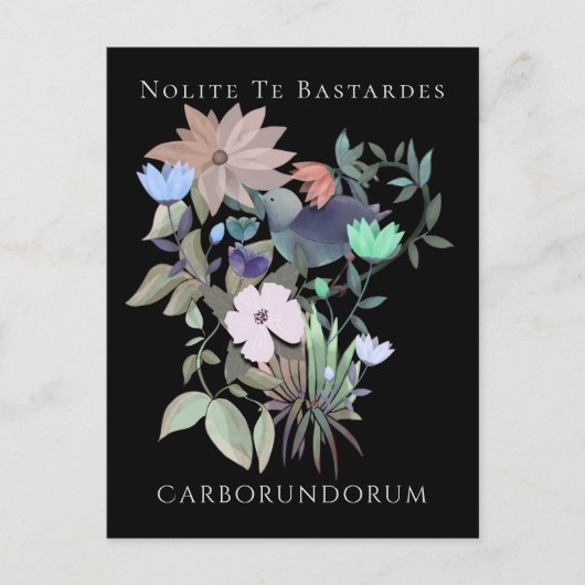 Feministische kunst Nolite Te Bastardes Carborundo Briefkaart (Voorkant)