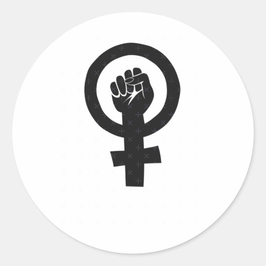 Feministische kunstsymbool Sticker (Voorkant)