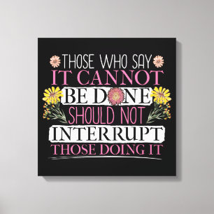 Feministische leider machtigde vrouwen canvas afdruk