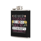 Feministische leider machtigde vrouwen heupfles (Links)