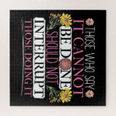 Feministische leider machtigde vrouwen legpuzzel (Horizontaal)