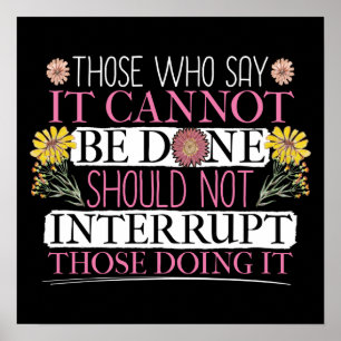 Feministische leider machtigde vrouwen poster