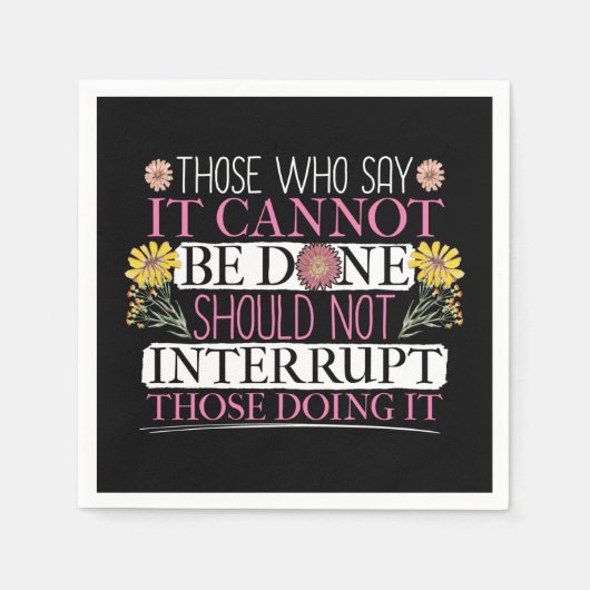 Feministische leider machtigde vrouwen servet (Voorkant)