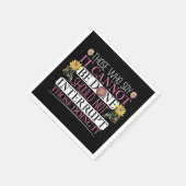 Feministische leider machtigde vrouwen servet (Hoek)