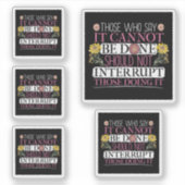 Feministische leider machtigde vrouwen sticker (Voorkant)