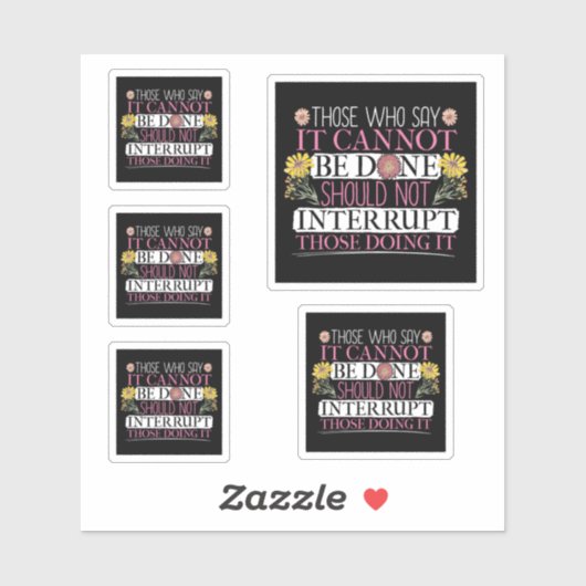 Feministische leider machtigde vrouwen sticker (Vel)