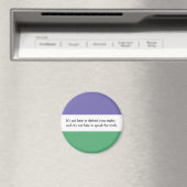 Feministische Magnet met Magdalen Berns Quote (Insitu (Vaatwasser))