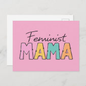 Feministische mama briefkaart (Voorkant / Achterkant)