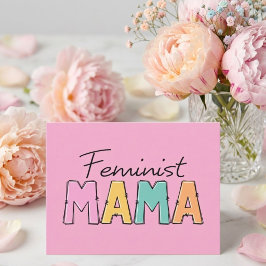 Feministische Mama Briefkaart