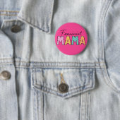 Feministische mama ronde button 5,7 cm (In situ)