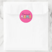 Feministische mama ronde sticker (Tas)