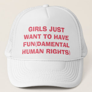Feministische meisjes willen gewoon rechten hebben trucker pet