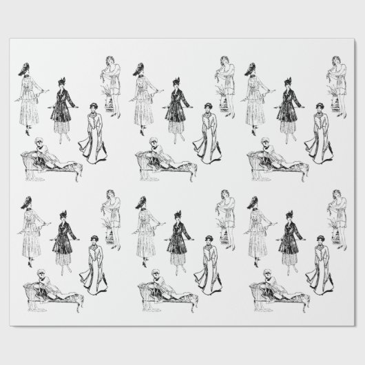  feministische Mode Cadeaupapier (Vlak)