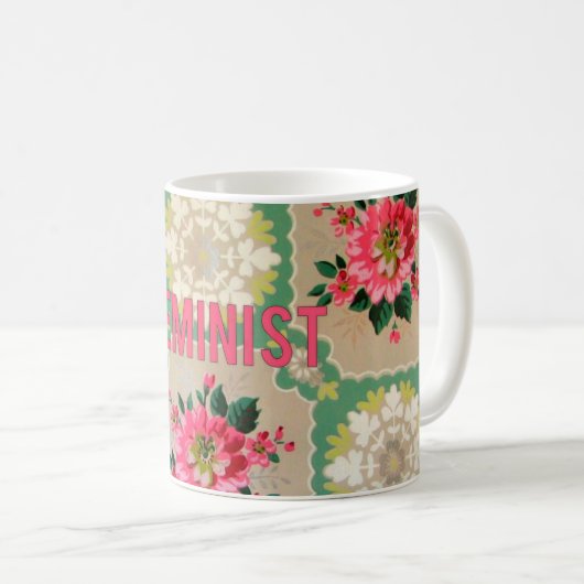Feministische mok behangselpapier (Voorkant rechts)