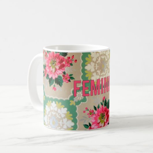 Feministische  mok behangselpapier (Voorkant links)