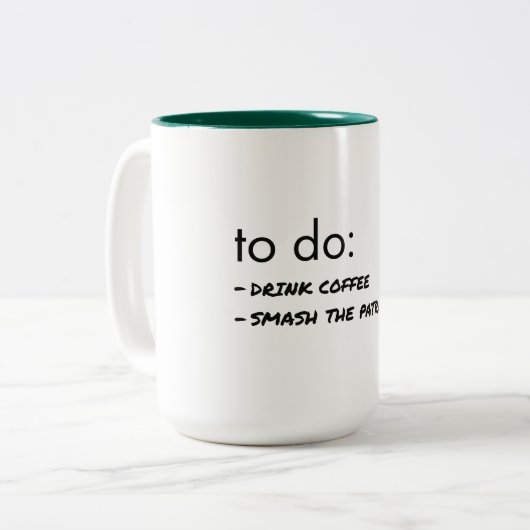 feministische mok koffie (Voorkant links)