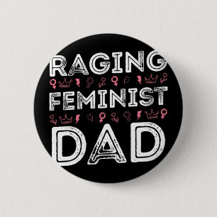 Feministische pap Vrouwen mondiger maken politieke Ronde Button 5,7 Cm