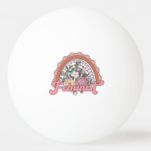 Feministische Ping Pong Balls Pingpongbal (Voorkant)