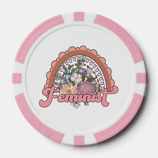 Feministische Poker Chips (Voorkant)