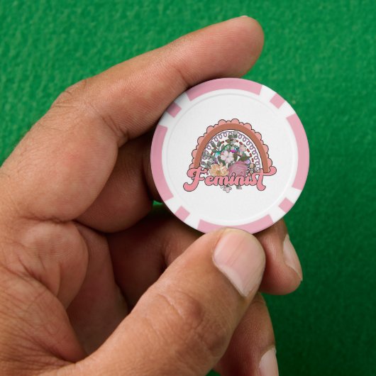 Feministische Poker Chips (Hand)