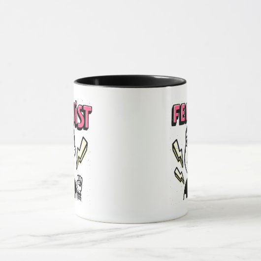 Feministische Pop Art Girl Mok (Midden)