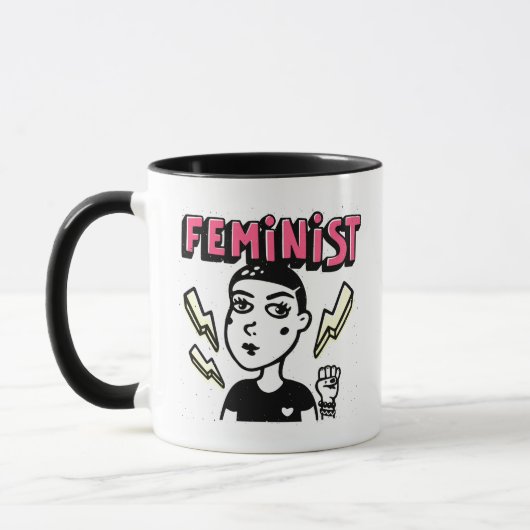 Feministische Pop Art Girl Mok (Links)
