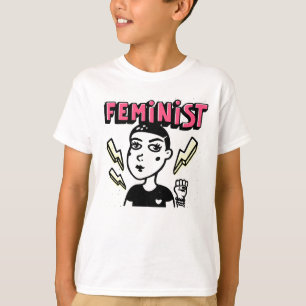 Feministische Pop Art Girl T-shirt