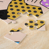 Feministische Pop Kunst ondersteunt gelijkheid van Legpuzzel (Zijkant)