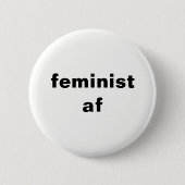 feministische ronde-knop ronde button 5,7 cm (Voorkant)