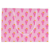 Feministische Roze Groot Cadeauzakje (Achterkant)