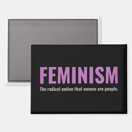 Feministische statement magneet (Voorkant / Achterkant)
