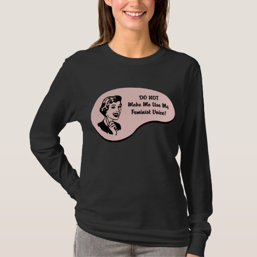 Feministische stem t-shirt (Voorkant)