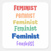 feministische sticker (Voorkant)