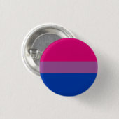 feministische tegenstander van bi - bisexual pride ronde button 3,2 cm (Voorkant /achterkant)