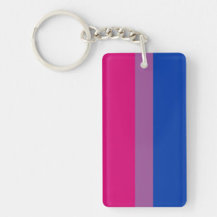 feministische tegenstander van bi - bisexual pride sleutelhanger