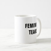 Feministische tranen koffiemok (Voorkant rechts)