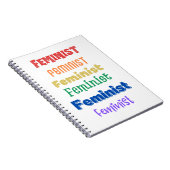 feministische trots-leuk lettertype-tijdschrift notitieboek (Rechterzijde)