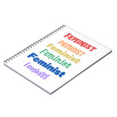 feministische trots-leuk lettertype-tijdschrift notitieboek (Linkerzijde)