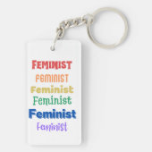 feministische trots sleutelhanger (achterkant)