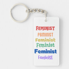 feministische trots sleutelhanger