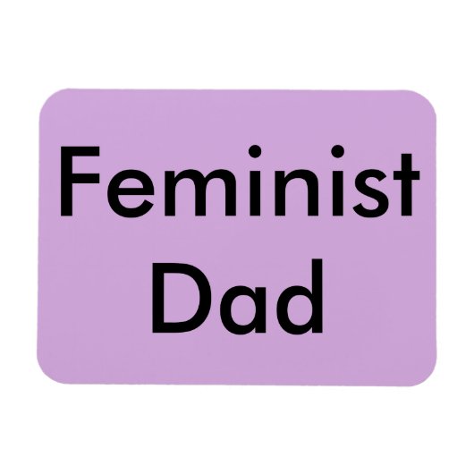 Feministische vader auto magneet (Horizontaal)