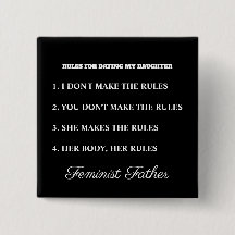 Feministische vader-dochter datingregels T-shirt