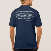 Feministische vaders regels voor het doden van mij polo (Achterkant)