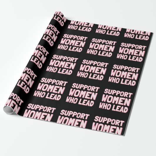 Feministische verkiezingen - Steun aan vrouwen die Cadeaupapier (Uitgerold)