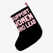 Feministische verkiezingen - Steun aan vrouwen die Grote Kerstsok (Achterkant (Hangend))