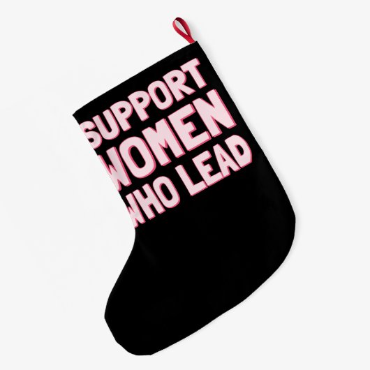 Feministische verkiezingen - Steun aan vrouwen die Grote Kerstsok (Achterkant (Hangend))