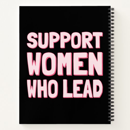 Feministische verkiezingen - Steun aan vrouwen die Notitieboek (Achterkant)