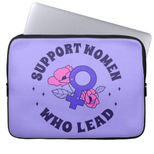 Feministische Verkiezingen - Steun Vrouwen Die Lei Laptop Sleeve