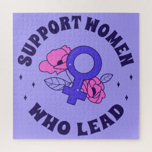 Feministische verkiezingen - Steun vrouwen die lei Legpuzzel