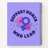 Feministische verkiezingen - Steun vrouwen die lei Notitieboek (Achterkant)
